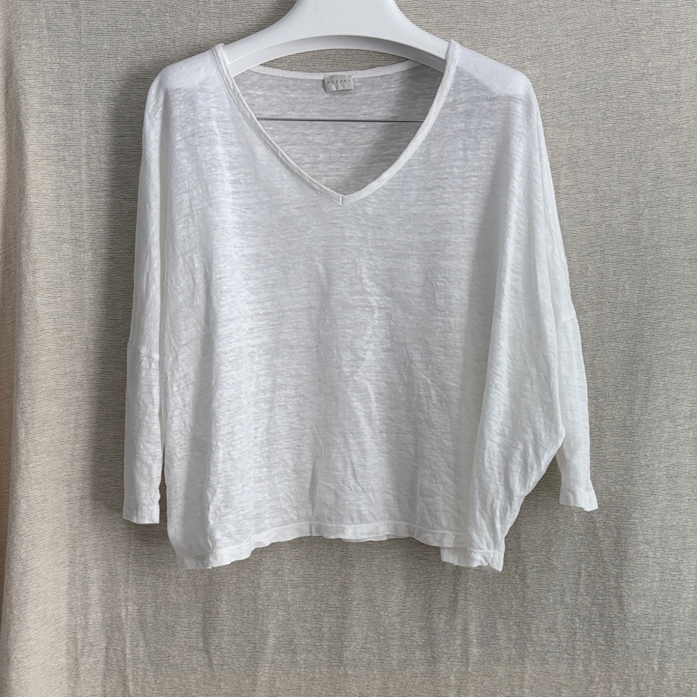 Poetry Linen Dolman Top